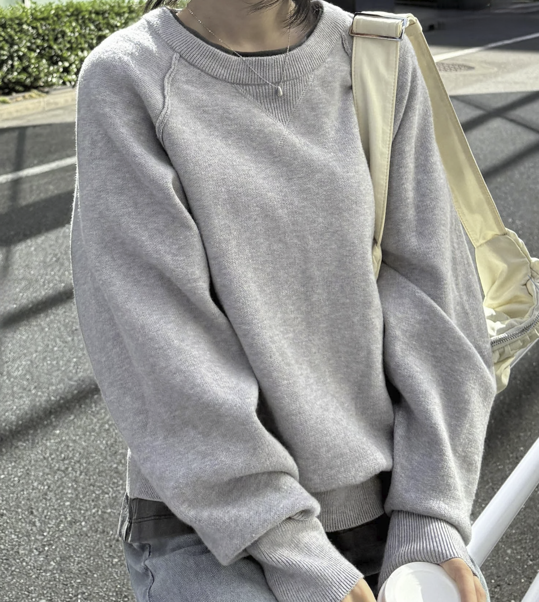 日本直送 26AW Sweat-Like Volume Sleeve Knit - HLY &amp; CHOCCICO