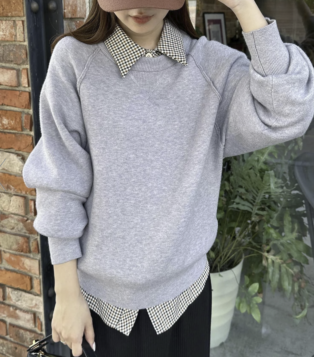 日本直送 26AW Sweat-Like Volume Sleeve Knit - HLY &amp; CHOCCICO