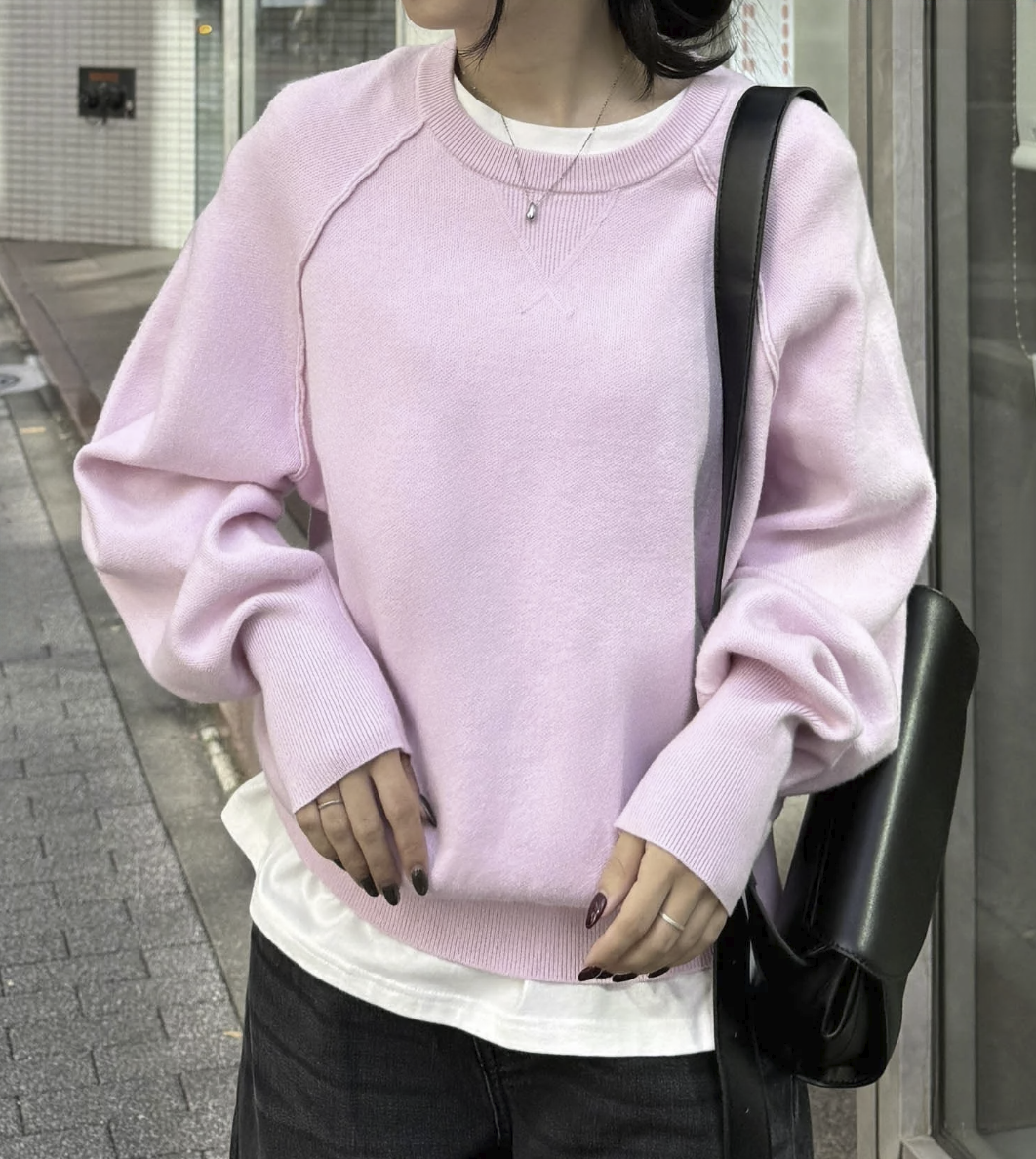 日本直送 26AW Sweat-Like Volume Sleeve Knit - HLY &amp; CHOCCICO