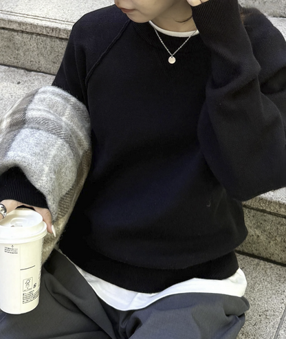 日本直送 26AW Sweat-Like Volume Sleeve Knit - HLY &amp; CHOCCICO