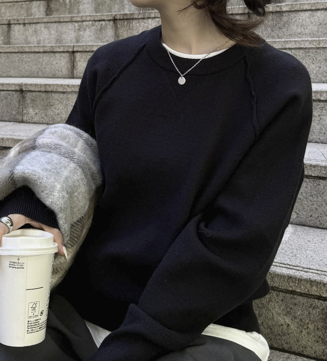 日本直送 26AW Sweat-Like Volume Sleeve Knit - HLY &amp; CHOCCICO