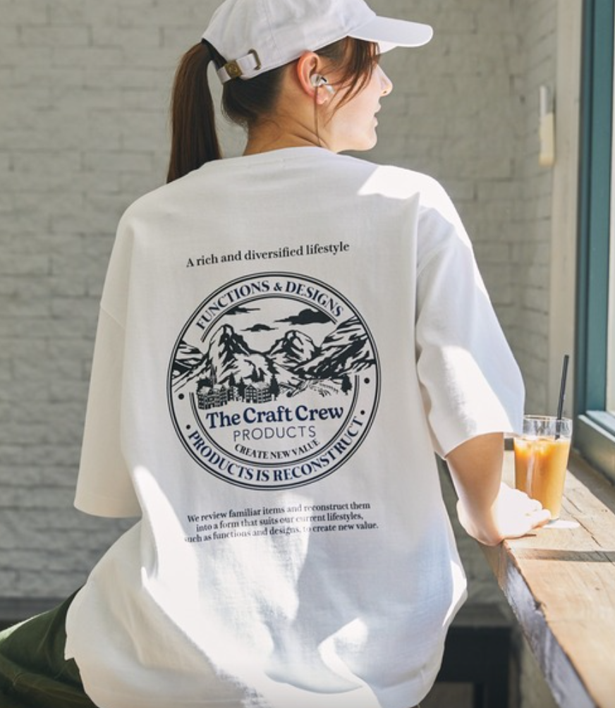 Direct from Japan: The Craft Crew Heavyweight Functional Fabric Big Silhouette Tee