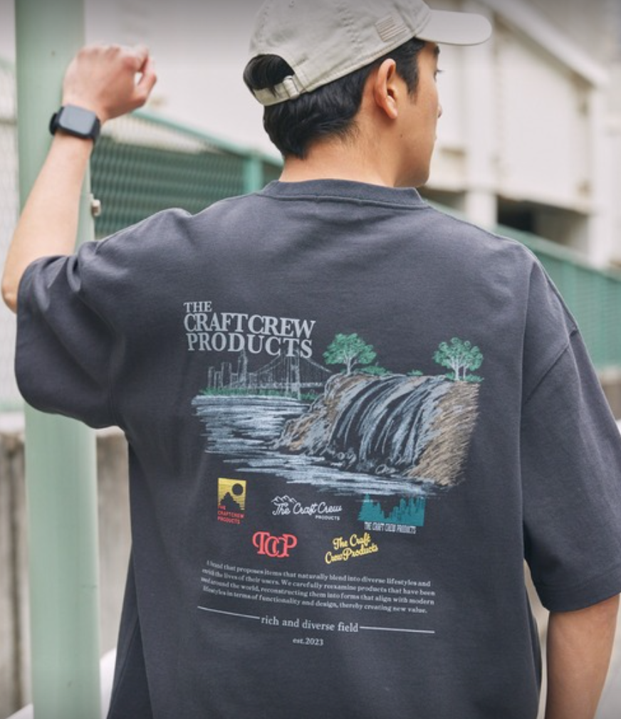 Direct from Japan: The Craft Crew Heavyweight Functional Fabric Big Silhouette Tee
