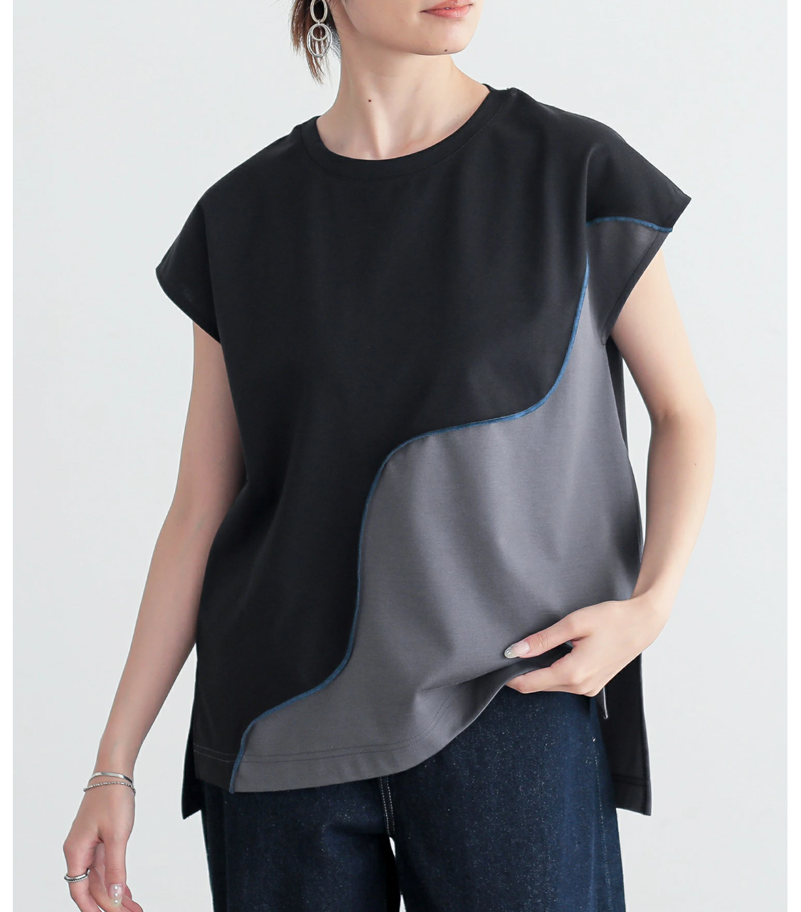Direct from Japan Cut &amp; Sew Short Sleeve Top