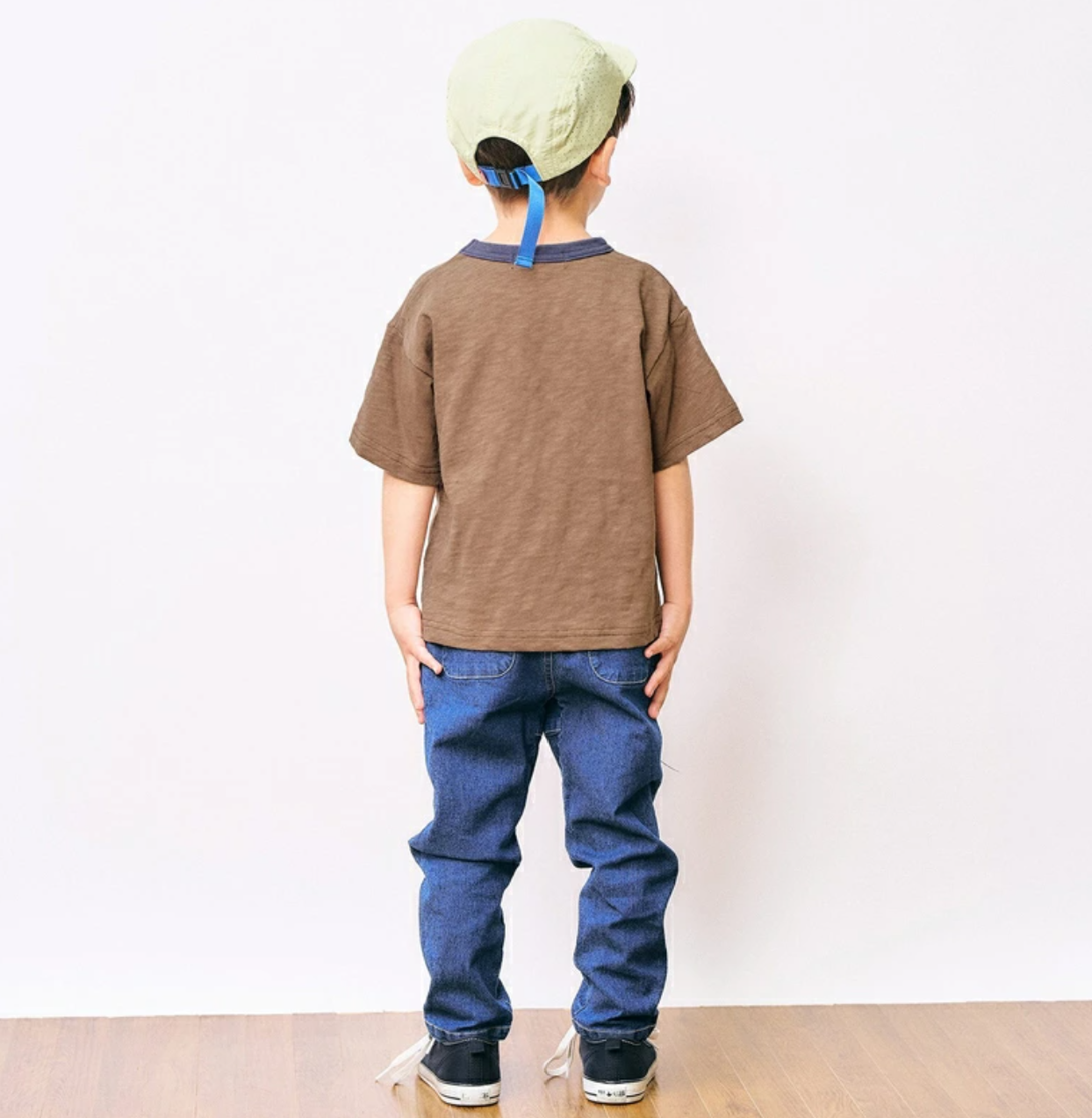 🌟售完即止🌟日本直送F.O.KIDS Denim pocket Tee