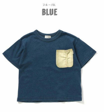 🌟售完即止🌟日本直送F.O.KIDS Denim pocket Tee
