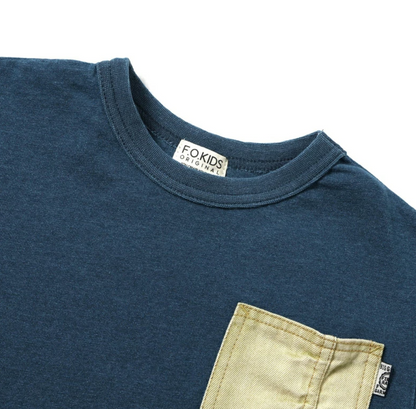 🌟售完即止🌟日本直送F.O.KIDS Denim pocket Tee