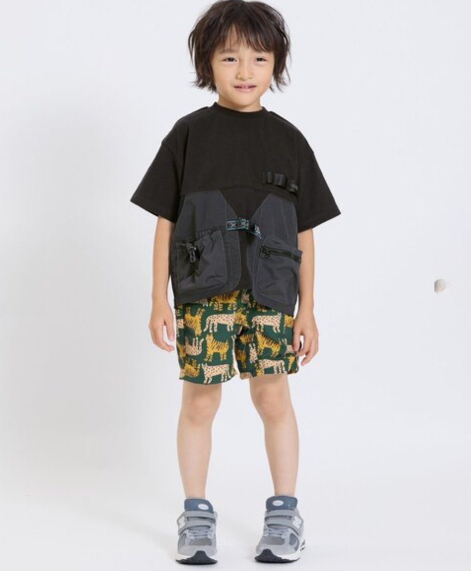 🌟售完即止🌟日本直送F.O.KIDS Switch Vest Docking Tee