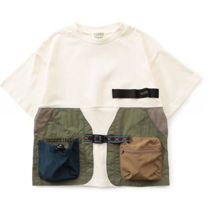 🌟售完即止🌟日本直送F.O.KIDS Switch Vest Docking Tee