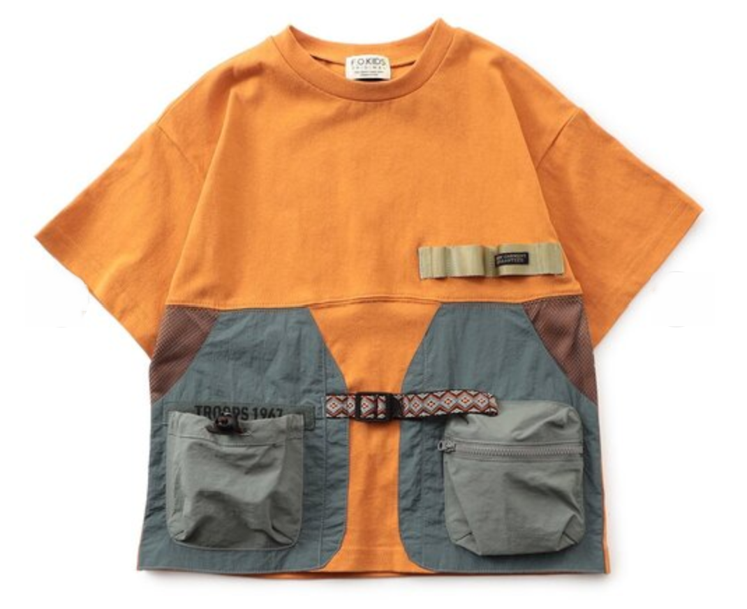 🌟售完即止🌟日本直送F.O.KIDS Switch Vest Docking Tee