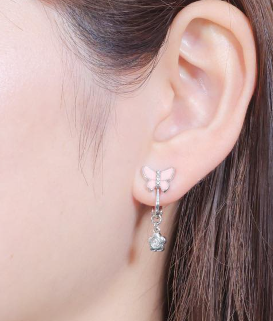 日本直送MARY QUANT Butterfly Ribbon Earrings