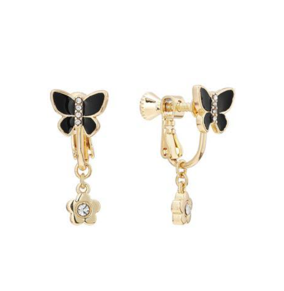 日本直送MARY QUANT Butterfly Ribbon Earrings