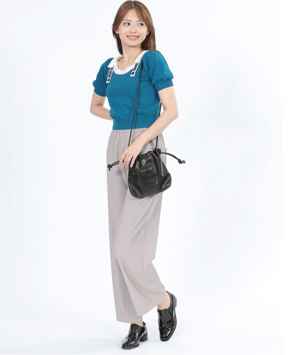 Direct from Japan MARY QUANT Daisy Patch Drawstring Shoulder