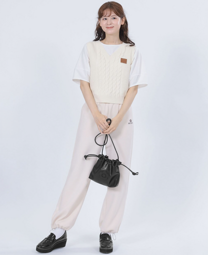 Direct from Japan MARY QUANT Daisy Patch Drawstring Shoulder
