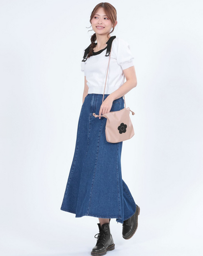 Direct from Japan MARY QUANT Daisy Patch Drawstring Shoulder