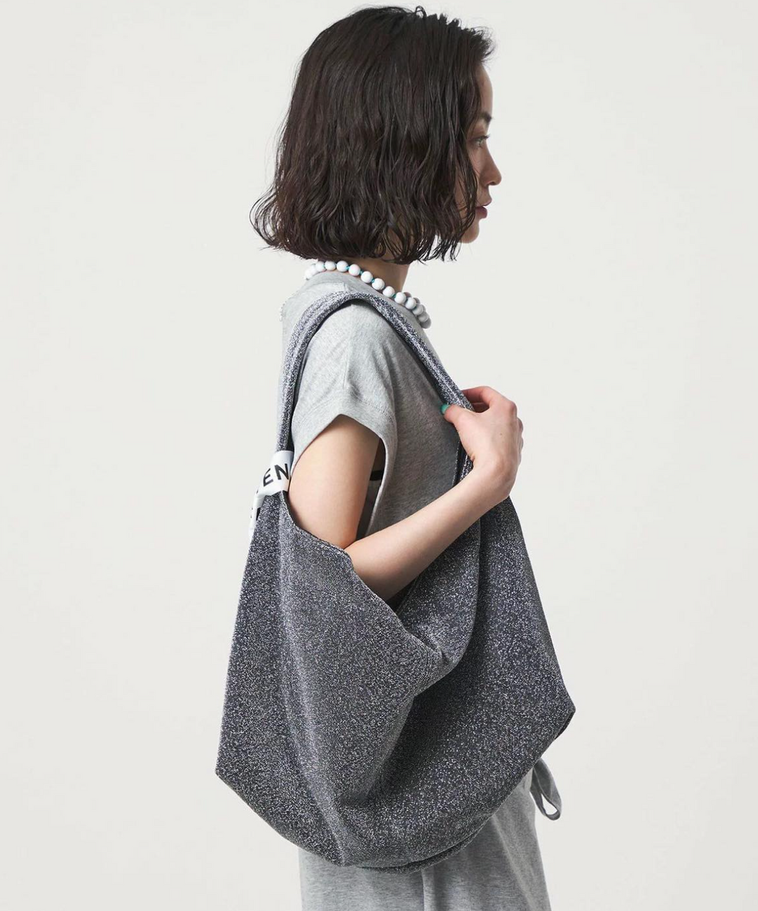 日本直送CITEN Metallic One-Handle Tote Bag