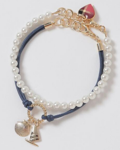 Direct from Japan Blue Label Crestbridge Marine Motif Bracelet