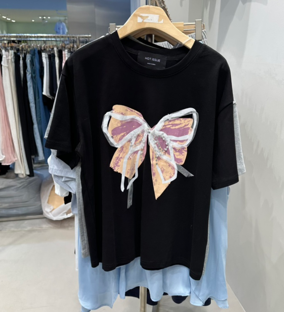 韓國直送The Muse Ribbon Tee