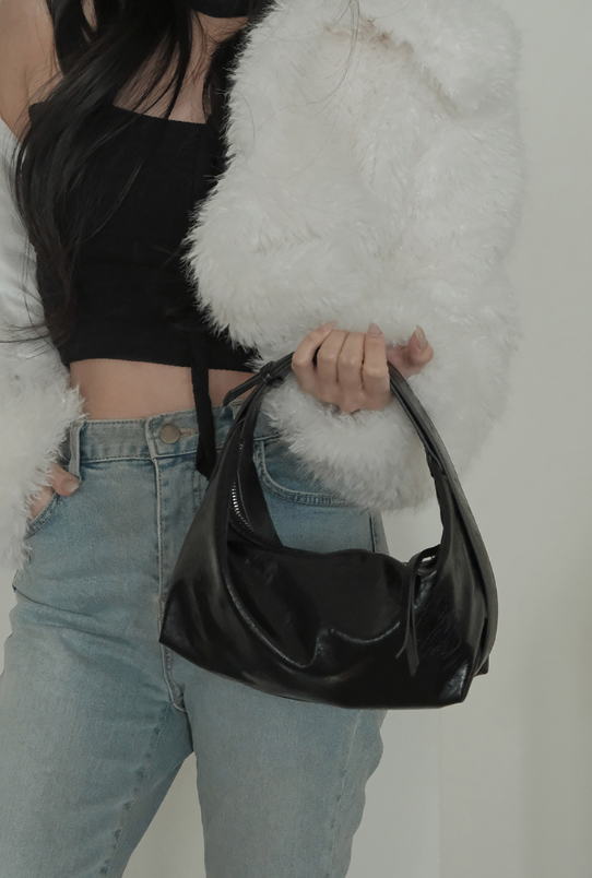 韓國直送Glossy Tote Soft Leather 2-way Bag