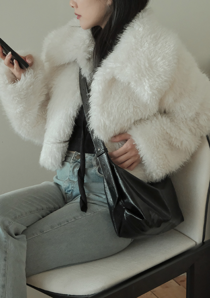 韓國直送Glossy Tote Soft Leather 2-way Bag