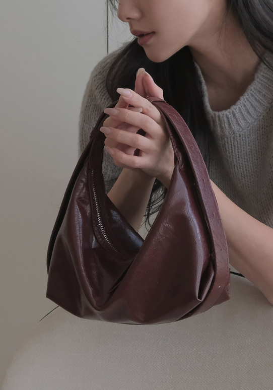 韓國直送Glossy Tote Soft Leather 2-way Bag