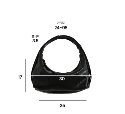 韓國直送Glossy Tote Soft Leather 2-way Bag