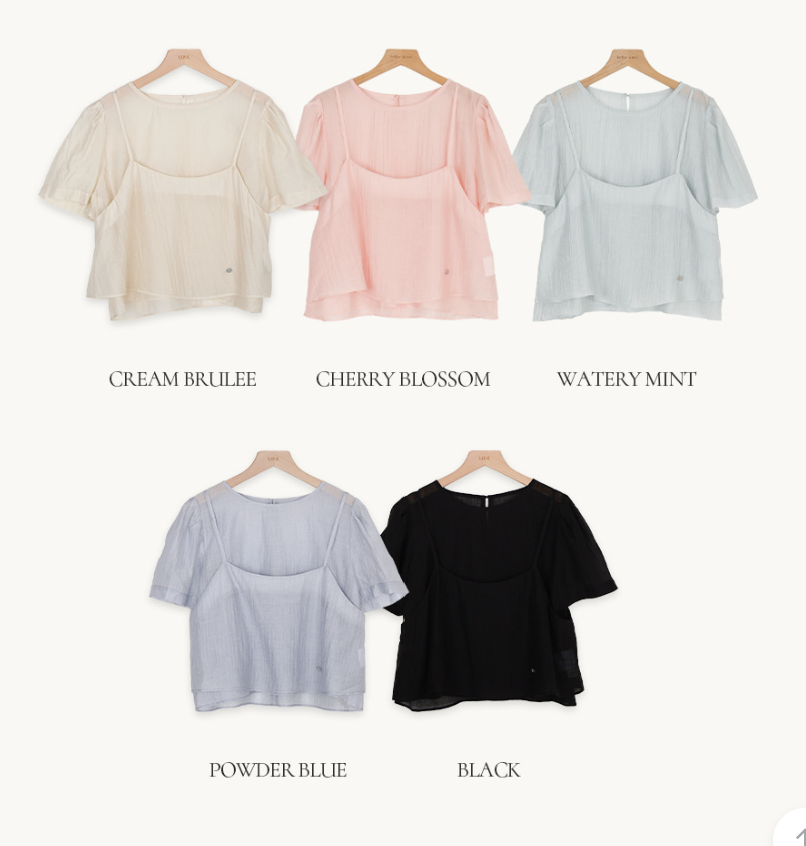 韓國直送Chiffon Layered Mist Top
