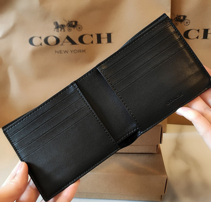 Coach 男裝銀包 (1+1 套裝)