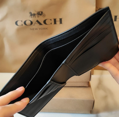 Coach 男裝銀包 (1+1 套裝)