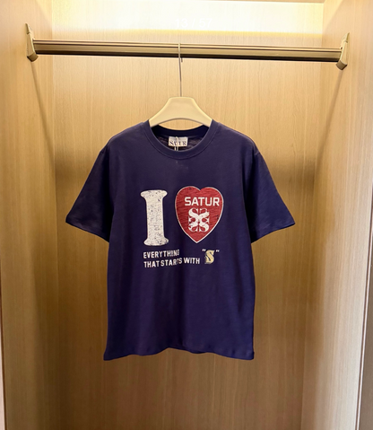 South Korea Satur I Love Slub Tee
