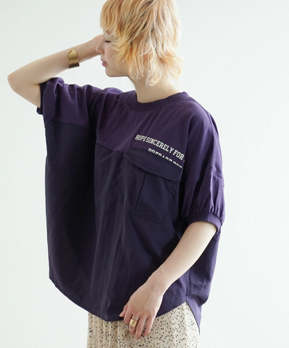 日本直送Urban Mix Contrast Pocket Tee