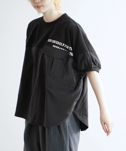 日本直送Urban Mix Contrast Pocket Tee