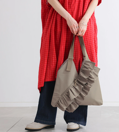 🌟Limited stock, available while supplies last🌟Direct from Japan: Fill -trimmed V -cut tote bag