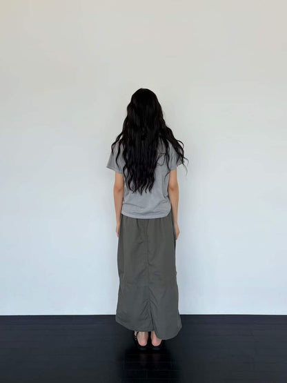 Korean Direct Delivery Tracks "Inverted Graphic Tee / Skirt