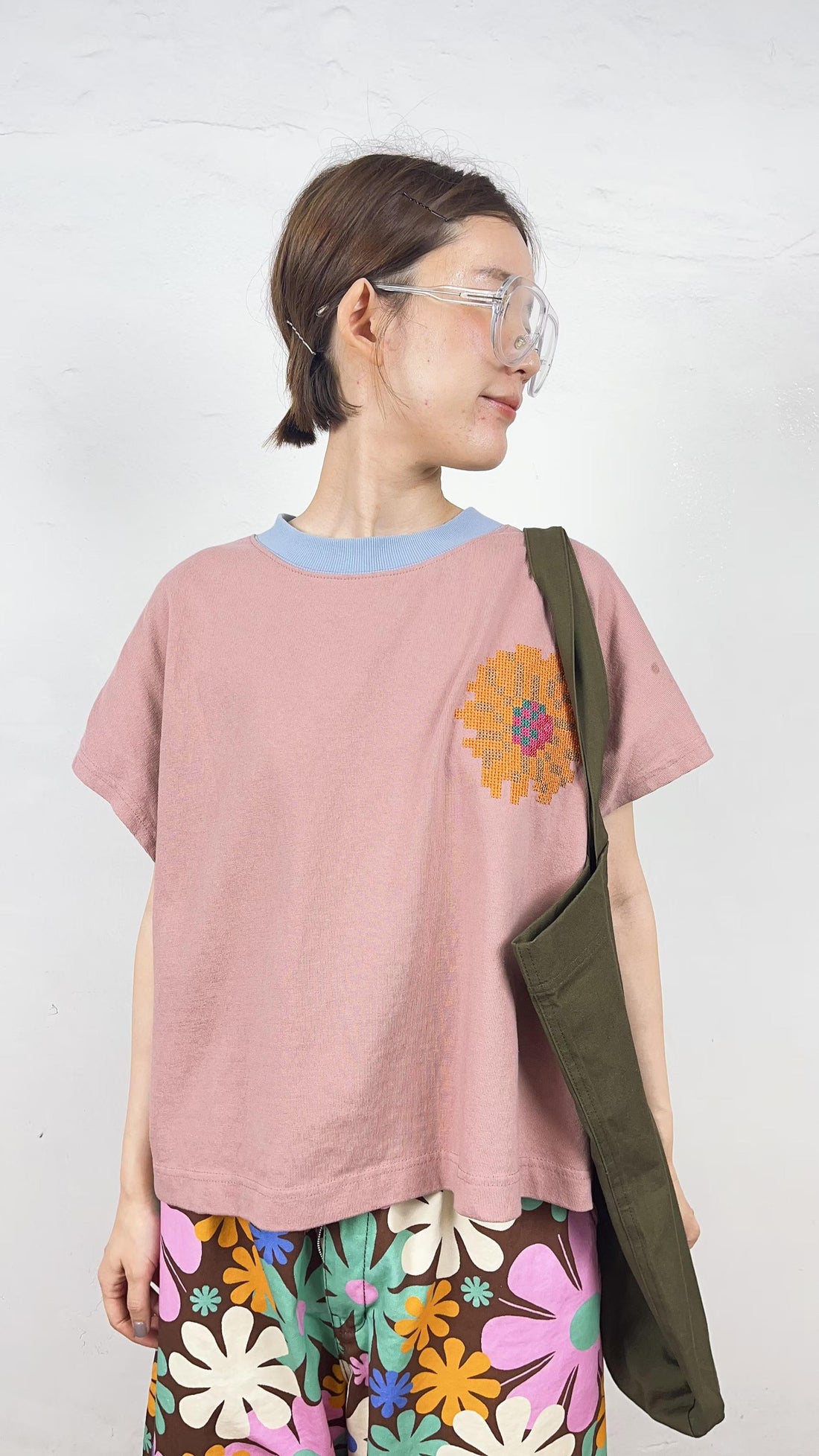 韓國直送Retro Stitch Boxy Tee