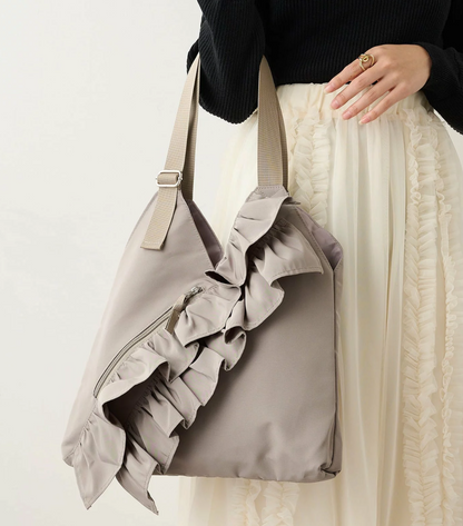 🌟Limited stock, available while supplies last🌟Direct from Japan: Fill -trimmed V -cut tote bag