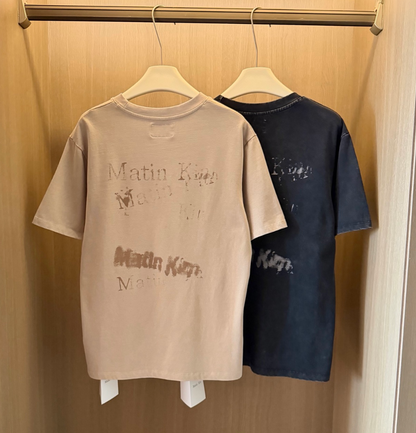 Matin Kim Pigment Graffiti Logo Tee