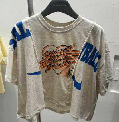 韓國直送Retro Remake Marathon Crop Tee