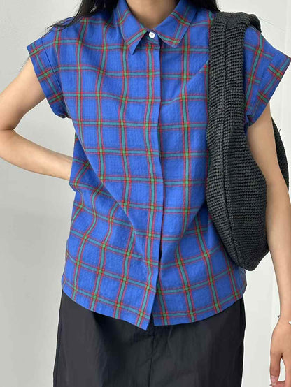 韓國直送Chic Grid Pattern Shirt