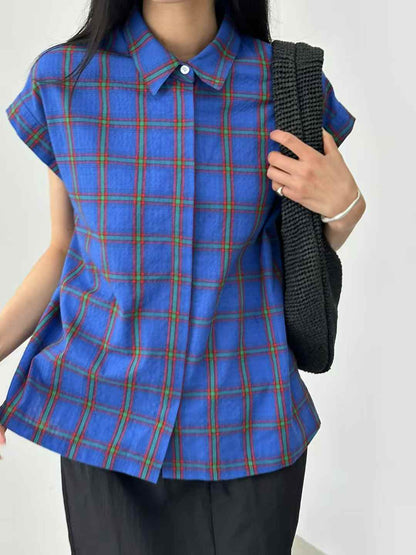 韓國直送Chic Grid Pattern Shirt