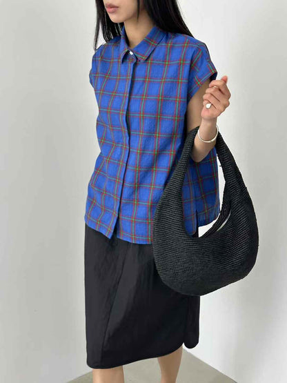 韓國直送Chic Grid Pattern Shirt