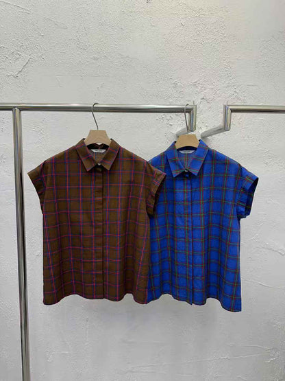韓國直送Chic Grid Pattern Shirt
