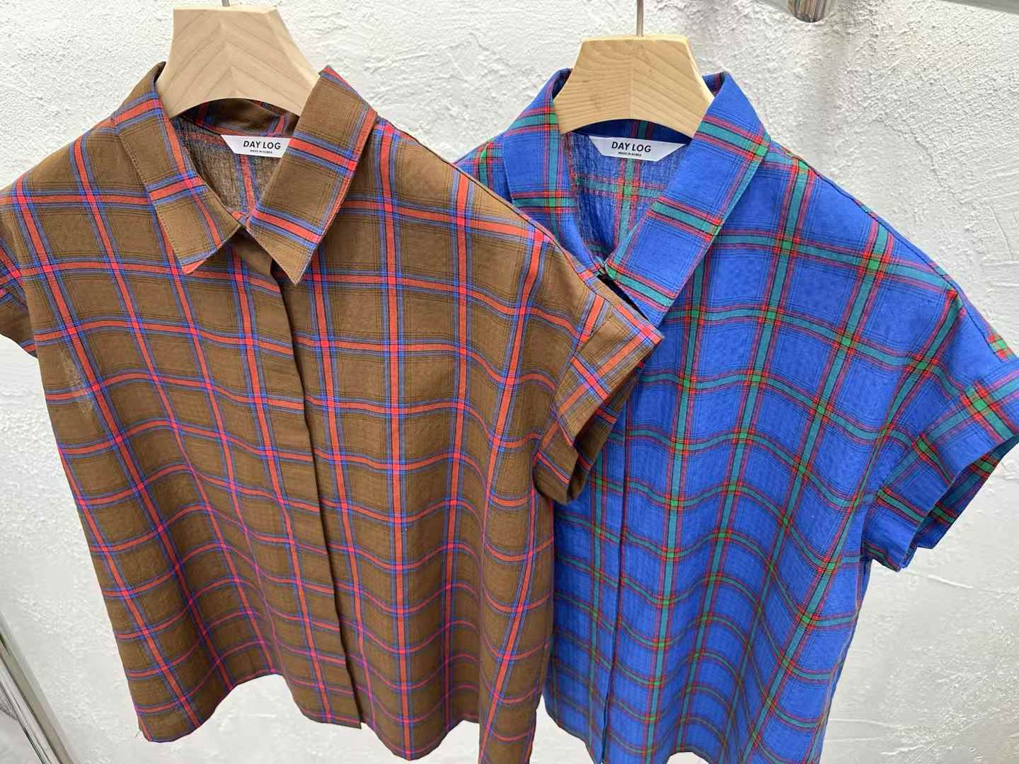 韓國直送Chic Grid Pattern Shirt