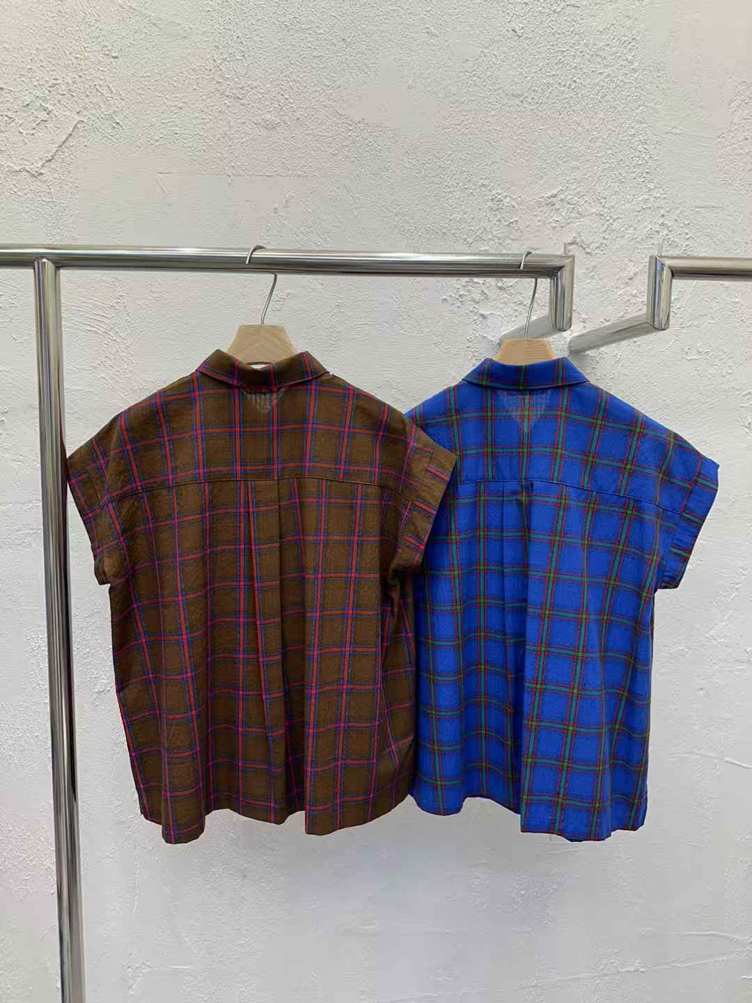 韓國直送Chic Grid Pattern Shirt