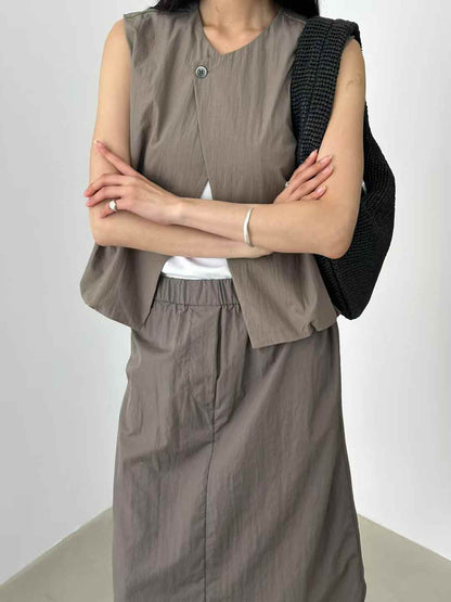 Direct from Korea: Two-Way Bubble Vest / Skirt