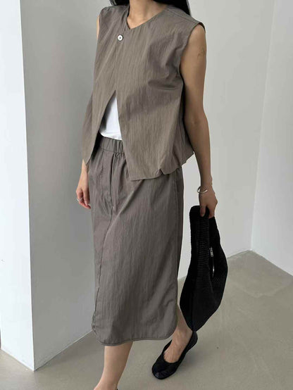Direct from Korea: Two-Way Bubble Vest / Skirt