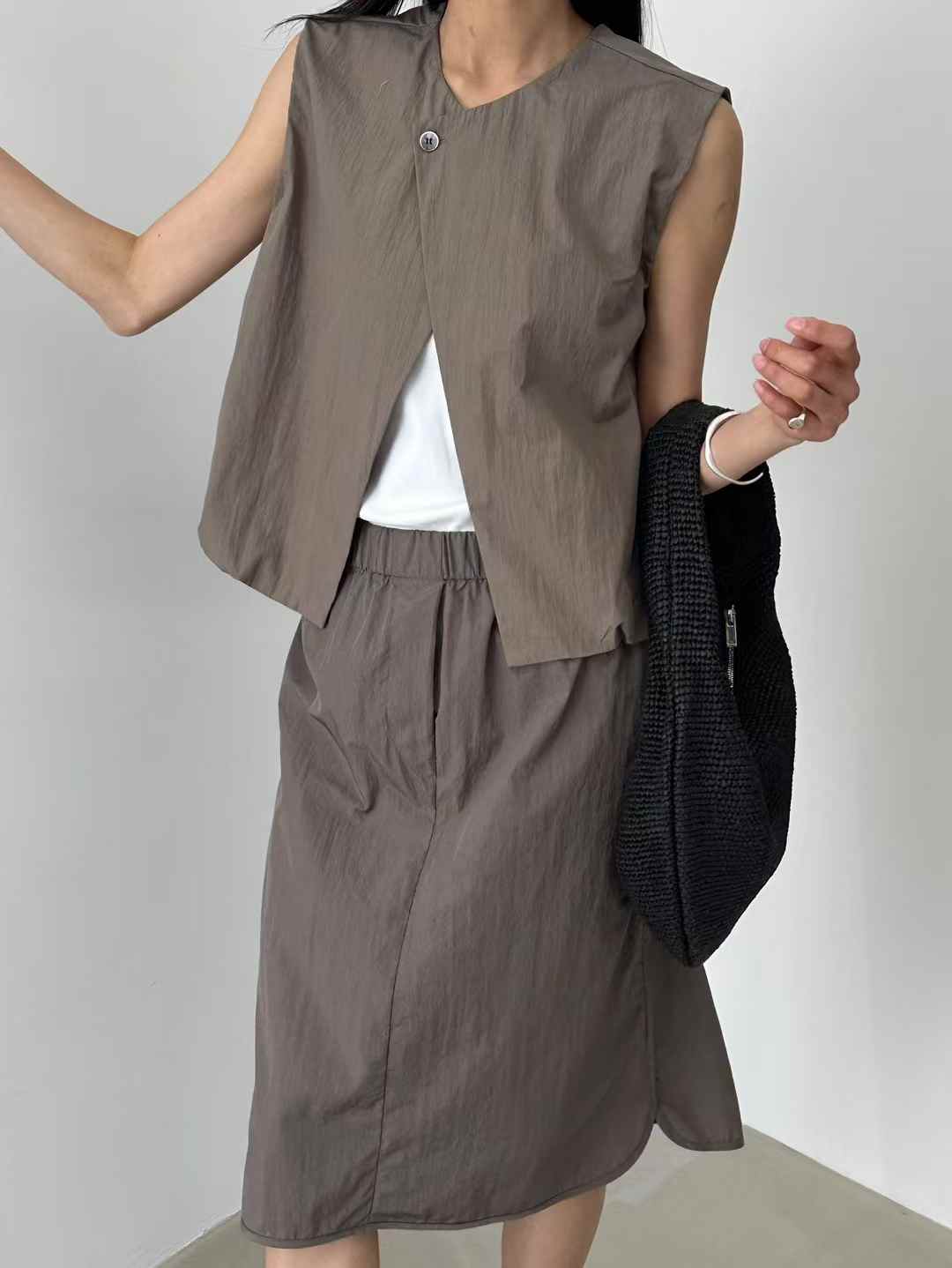 Direct from Korea: Two-Way Bubble Vest / Skirt