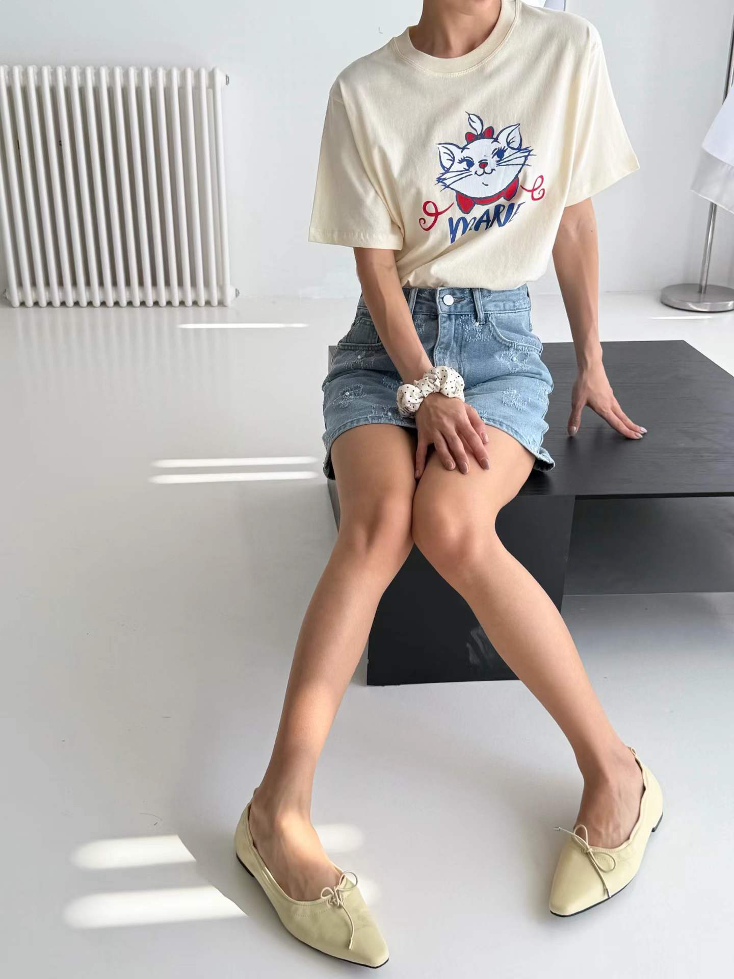 韓國直送Marie Character Tee