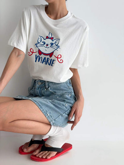 韓國直送Marie Character Tee