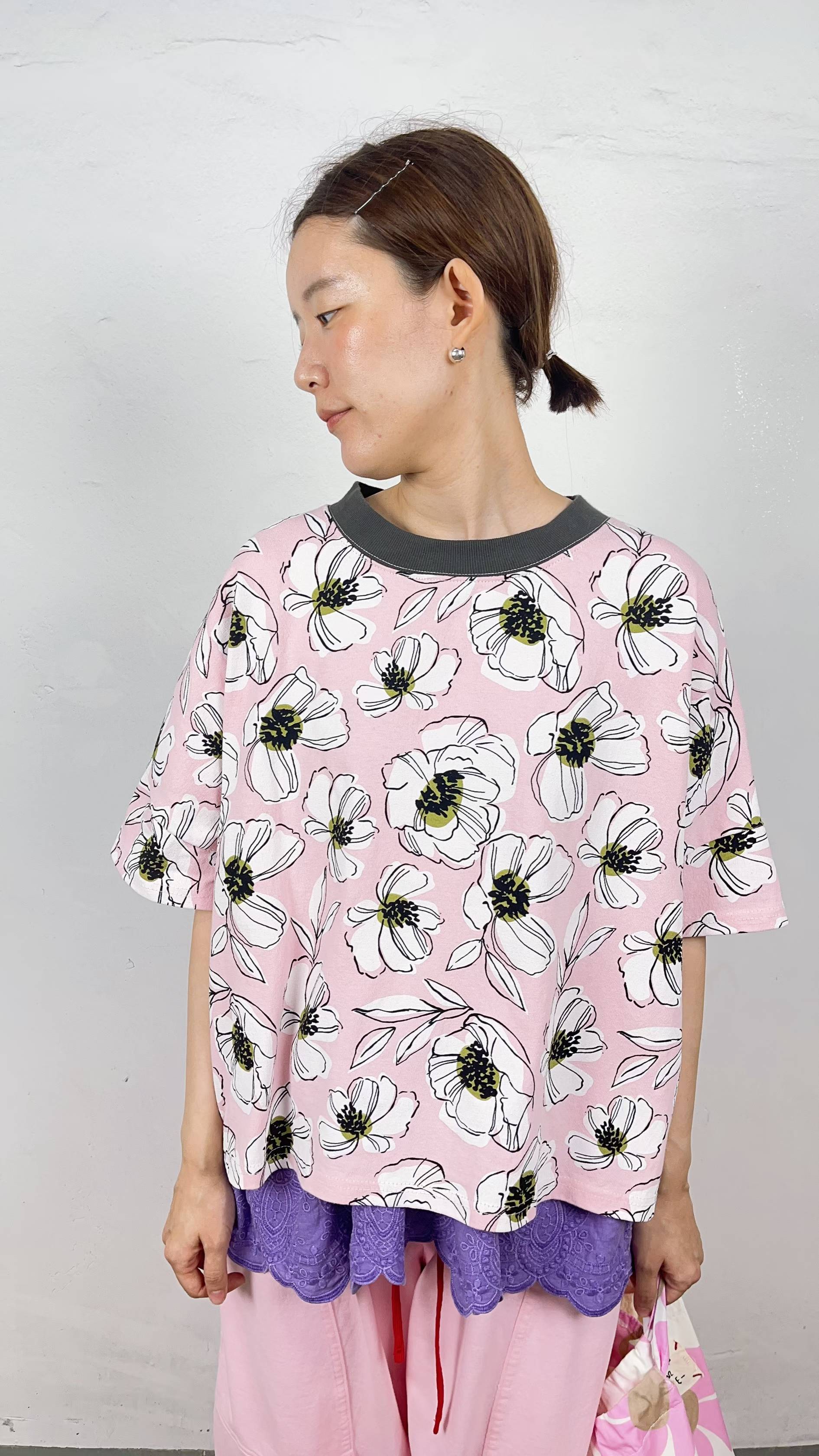 韓國直送Canvas Petal Tee